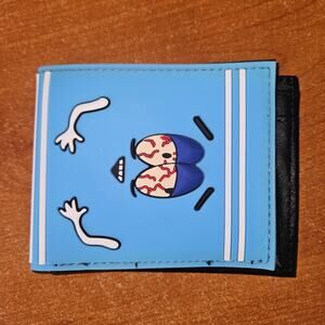 South Park Bugged-Out Eyes Bifold Wallet - Sky Blue Embossed Design